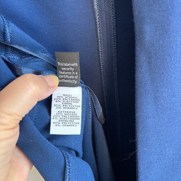 Sz12 Diane von Furstenberg French Blue Midi Sheath Dress - EUC - Picture 12 of 14